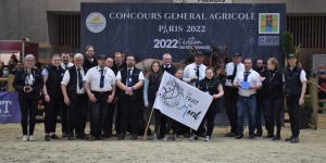 Cyril Canonne et Hirondelle du Marais, épreuve de travail à pied - 1ère place